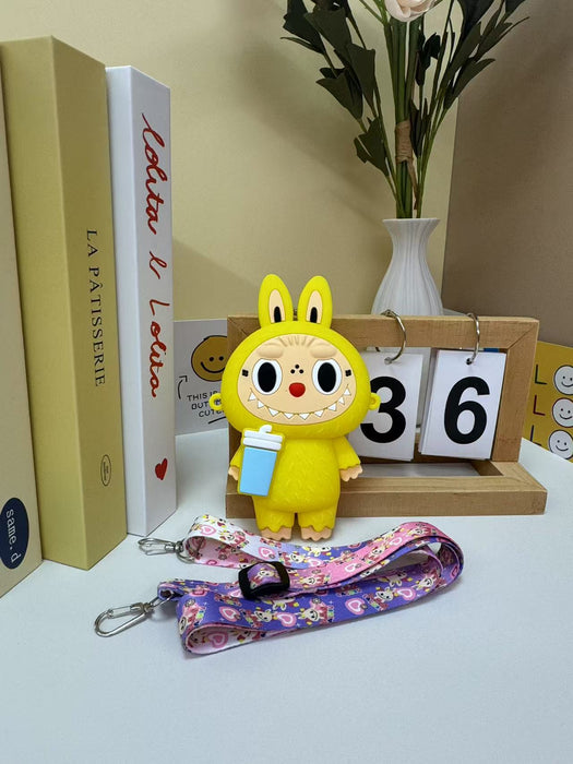 Wholesale Children's bag silicone pull-on cartoon crossbody bag boys and girls coin purse coin storage bag