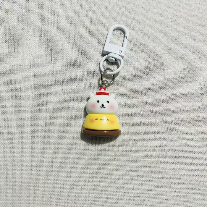 Wholesale Cute Cartoon Animal Keychain Bag Charm Resin Plastic For Student Backpacks And Girls Purses Fashion Accessory Gift