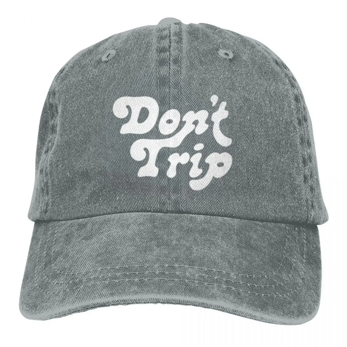 Wholesale Don T Trip Print Funny Baseball Cap Trendy Adjustable Sun Hat For Summer Casual Fashion Accessory Gift