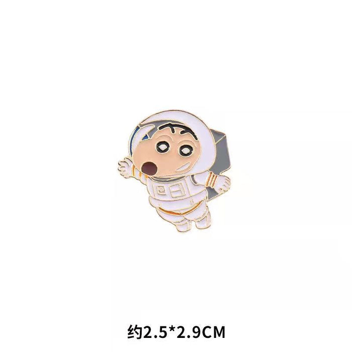 Wholesale Brooch, alloy badge, cute couple accessories, anti glare women's accessories around the perimeter