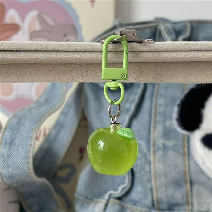 Wholesale Three-dimensional Apple Keychain Cute Simulation Fruit Pendant