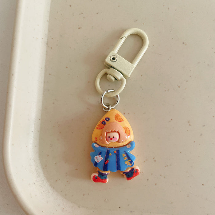 Wholesale Keychain pendant, student cartoon backpack hanging accessory