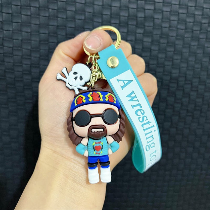 Wholesale Creative Cartoon PVC Soft Keychains JDC-KC-JinB013