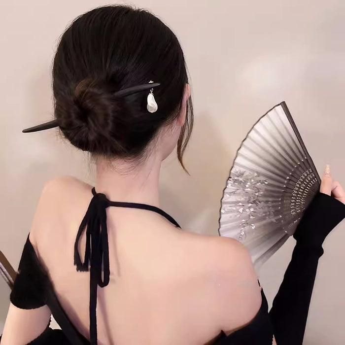 Wholesale Temperament Classical Alien Pearl Irregular Wooden Hairpin