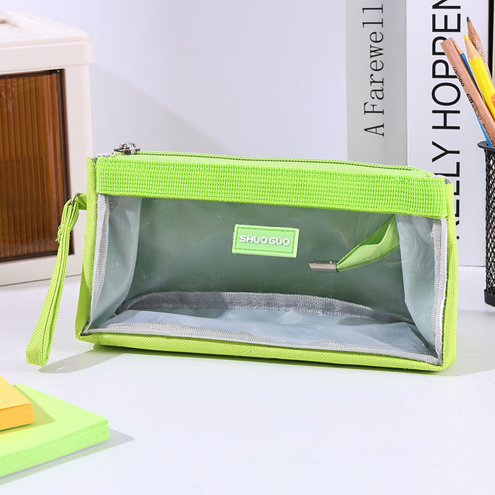 Wholesale Large capacity transparent pencil bags
