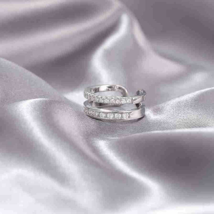 Wholesale Heavy industry ring, cross ring, female niche, adjustable opening, non fading ring