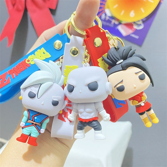 Wholesale Cartoon New  Silicone Doll  Keychain Pendant Cartoon Characters