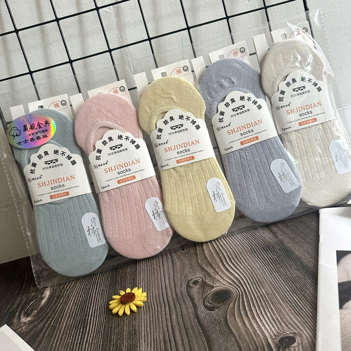 Wholesale Thin fitting boat socks, shallow mouth socks, cotton invisible socks