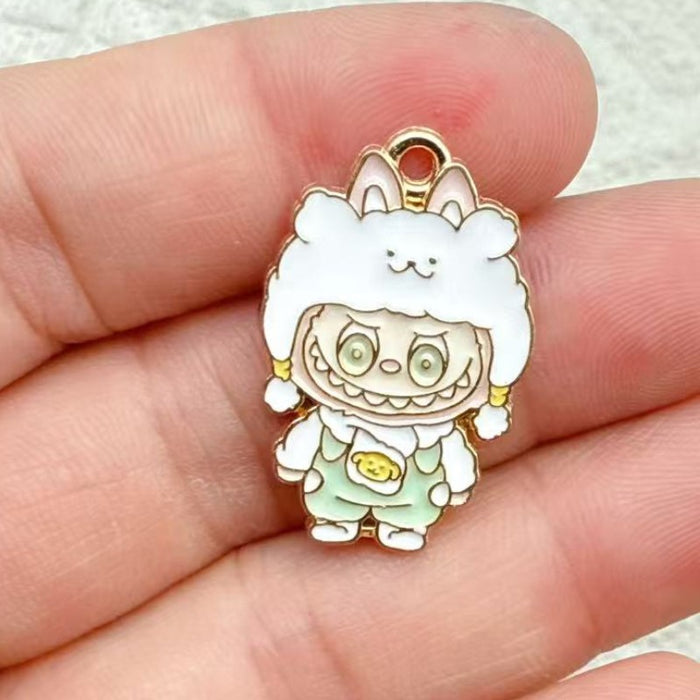 Wholesale 10pcs Anime Alloy Oil Drip DIY Earrings,  Bracelet,  Keychain,  Pendant