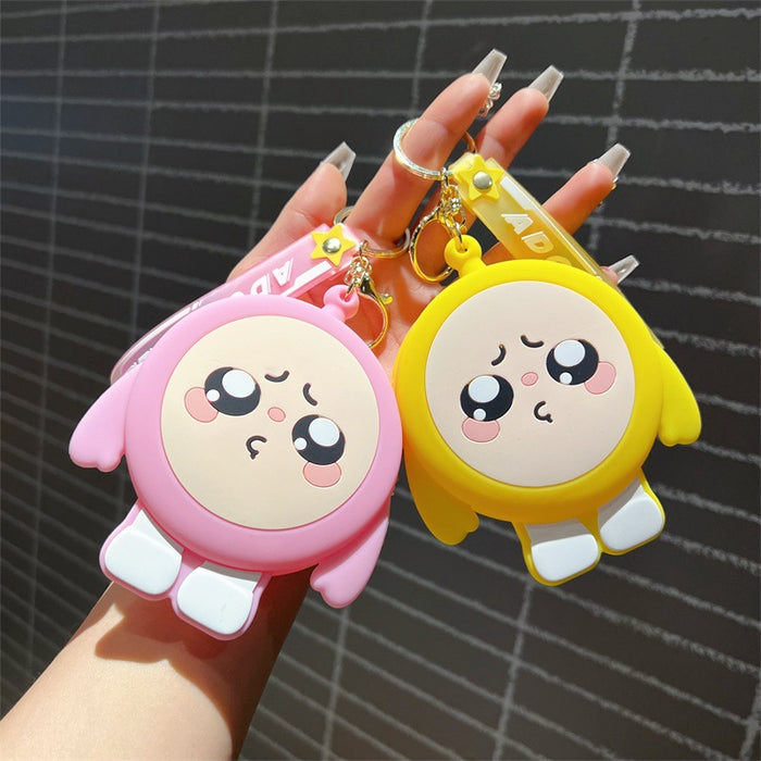 Wholesale Cute cartoon soft rubber keychains in various colors