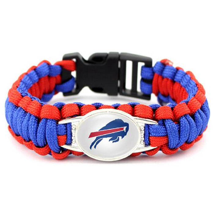 Wholesale Football  Alloy Buckle Woven Bracelet
