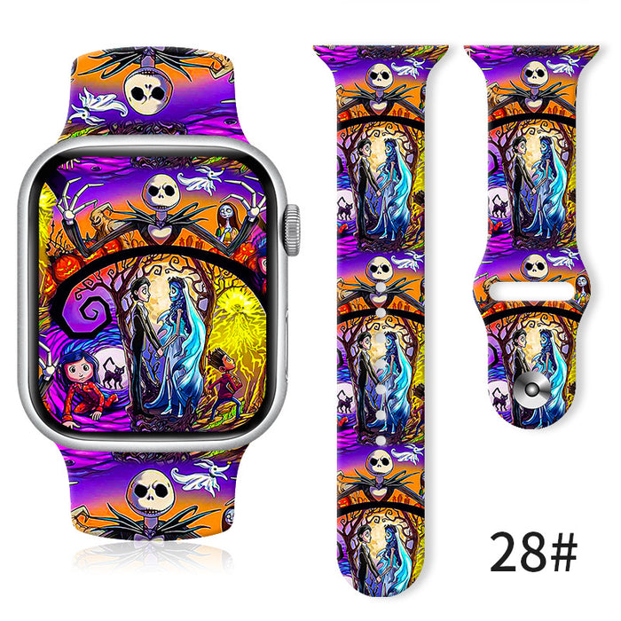 Wholesale Printed Silicone Watch Strap Wristband JDC-WD-NuoQi043