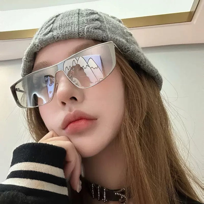 Wholesale Conjoined pilot style street photography sunglasses, fashionable sunglasses, outdoor UV protection