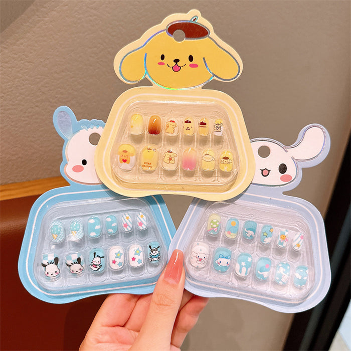 Wholesale Cartoon Sweet Little Girl Cute Nail Stickers