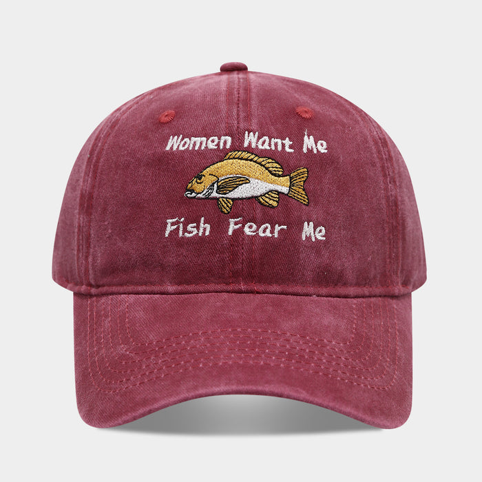 Wholesale Women' s embroidered baseball cap men' s fishing hat