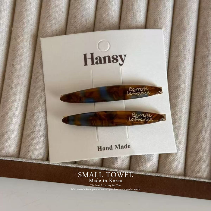 Wholesale High end hair clip with side bangs, broken hair, straight clip headband, temperament hair clip