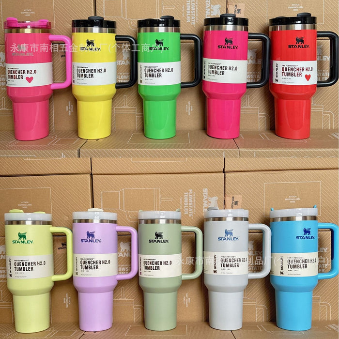 Wholesale 40oz giant straw cup,  car-friendly stainless steel large capacity ice bullies cup