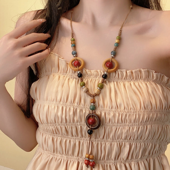 Wholesale Vintage coins, tassels, bead necklaces, sweater chains, stacked black necklaces, accessories