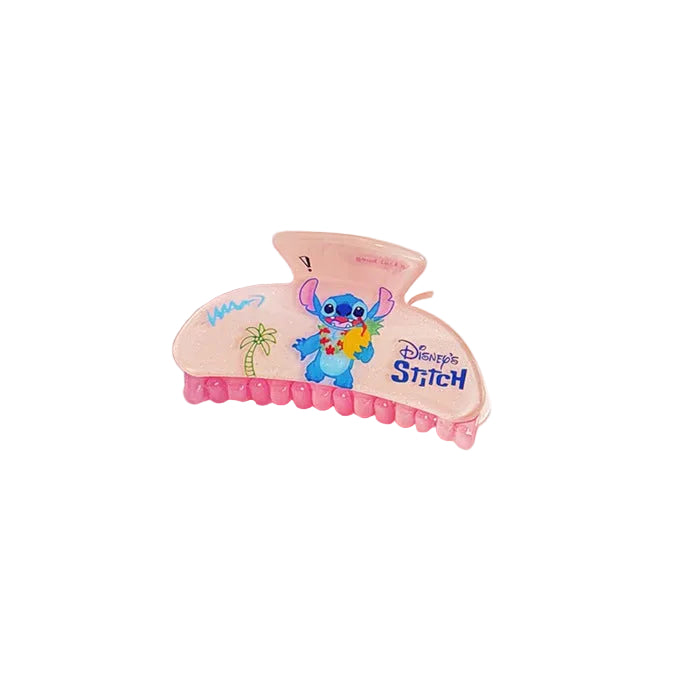 Wholesale Cute cartoon acrylic hair clips with fine glitter