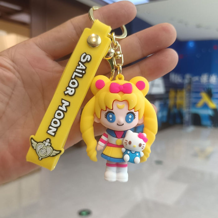 Wholesale Cartoon Silicone Doll Keychain JDC-KC-KuangK045