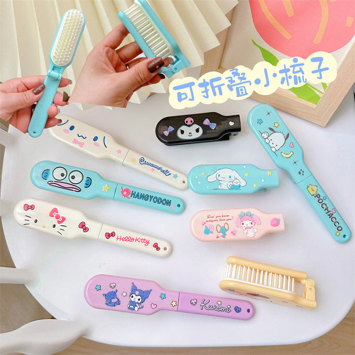 Wholesale cute  comb portable portable hair comb ugly fish bangs comb travel mini massage comb