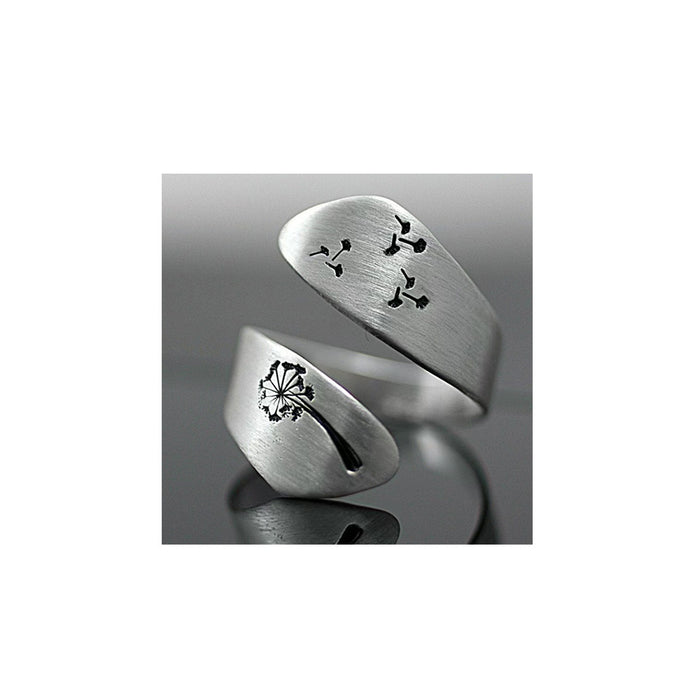 Wholesale Vintage Fashion Printed Ring with Adjustable Opening