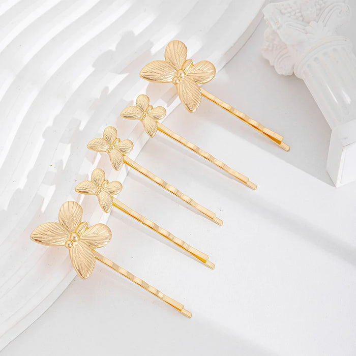 Wholesale Jewelry Fashion Alloy Butterfly Headpiece Hair Clip Set Hair Accessories