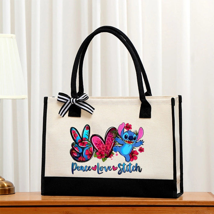 Wholesale  Cartoon Canvas Bag Convenient Handbag Tote Bag  Commuting