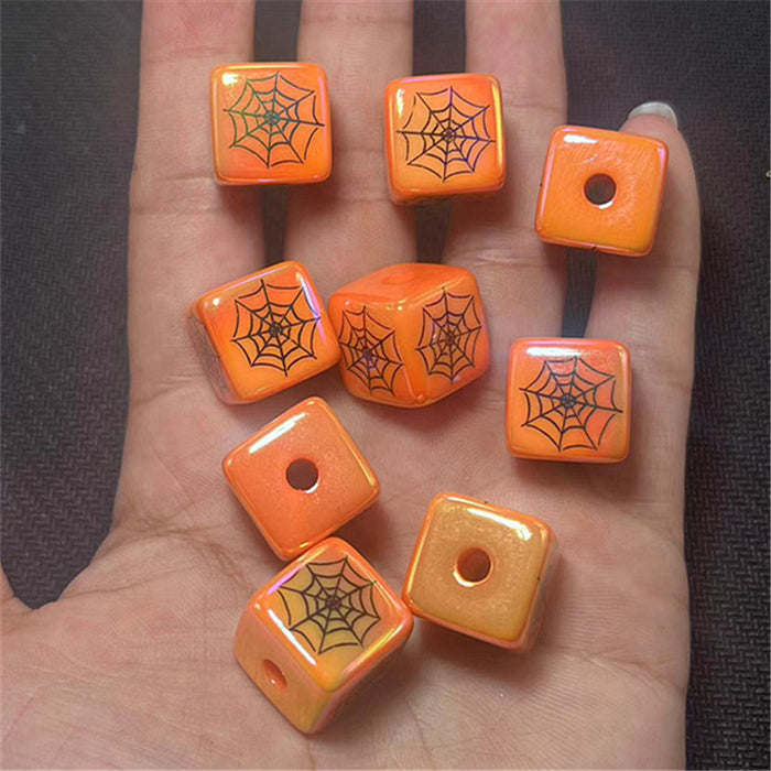 Wholesale 200pcs Halloween Series Acrylic Electroplated Beads JDC-BDS-Xiaox001