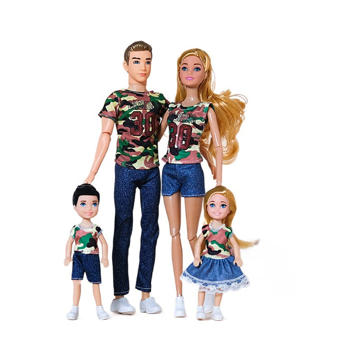 Wholesale suitable for 30CM a family of four dolls leisure family suit fashion couple bag shoes