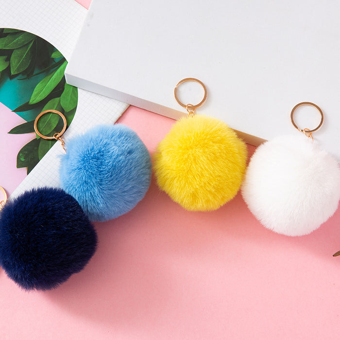 Wholesale Imitation otter rabbit fur ball hanging accessories, bags, plush keychains, pendants, accessories, gifts