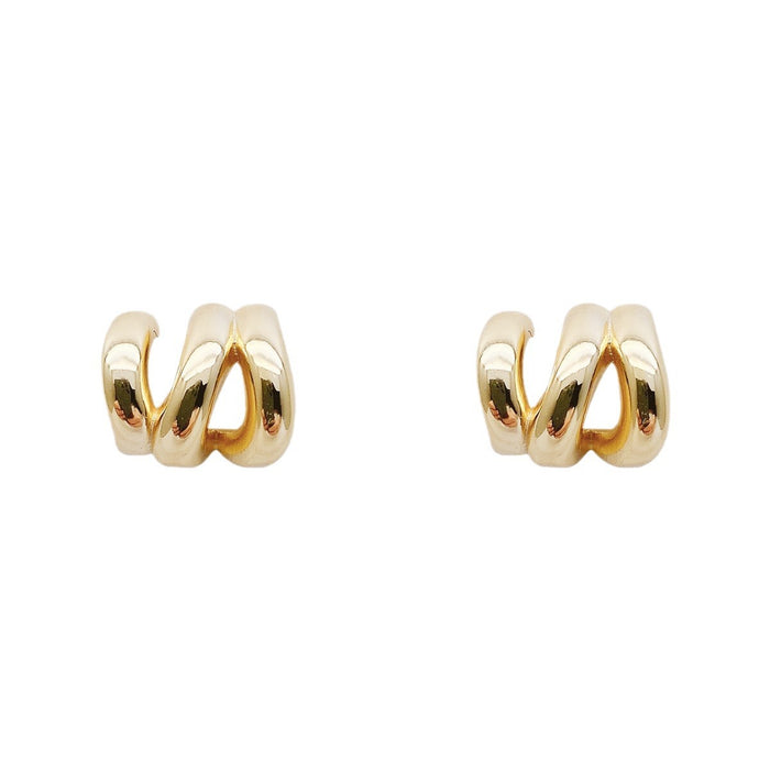Wholesale Arc-Shaped Niche Wave Earrings for Women