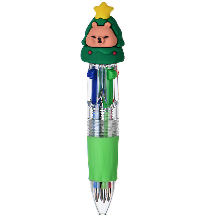 Wholesale Four-color ballpoint pen cute cartoon multi-color pen