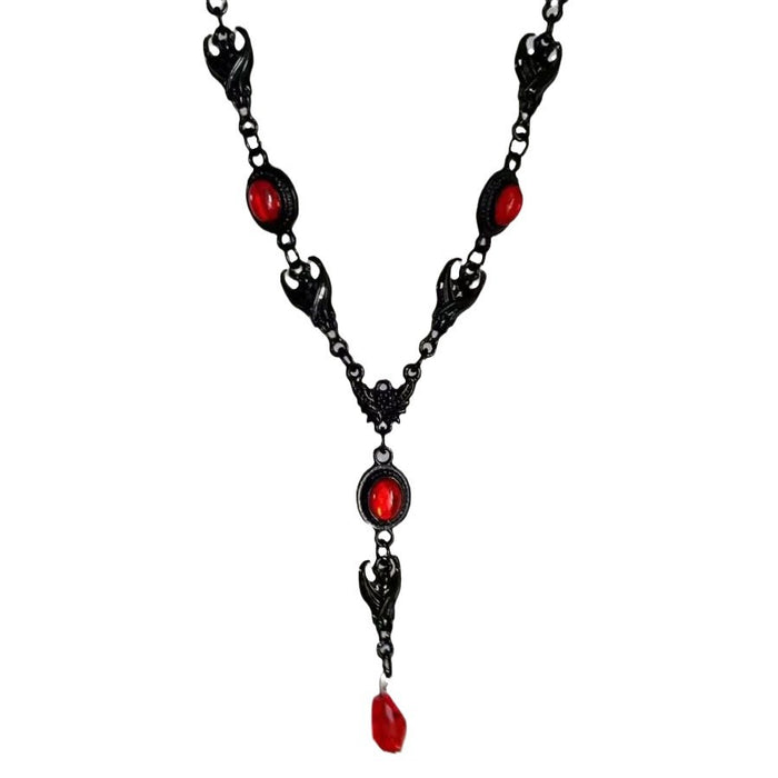 Wholesale Color blocking necklace, personalized water droplet pendant, collarbone chain