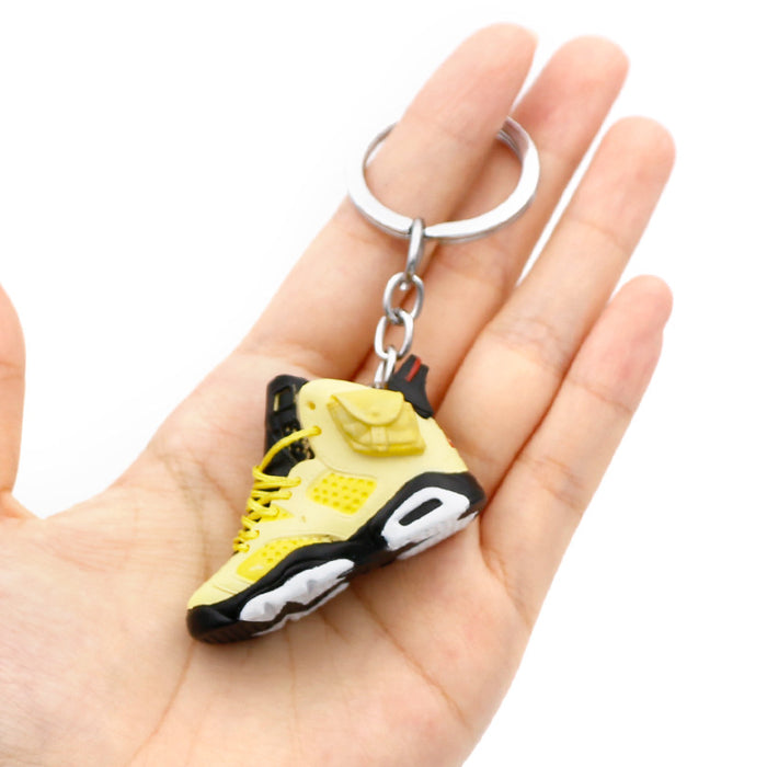 Wholesale 3D Stereoscopic Basketball Shoes PVC Keychains JDC-KC-QLPing019