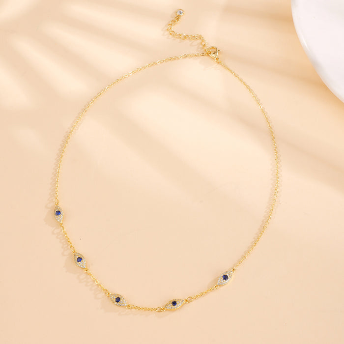 Wholesale Fashionable electroplating, personalized creativity, versatile personality, mini temperament necklace