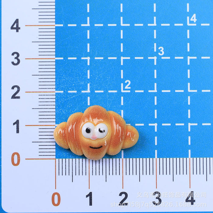 Wholesale Cute Expression Burger Food Toy Cream Glue DIY Resin Accessories Car Sticker Fan Sticker Mobile Phone Case