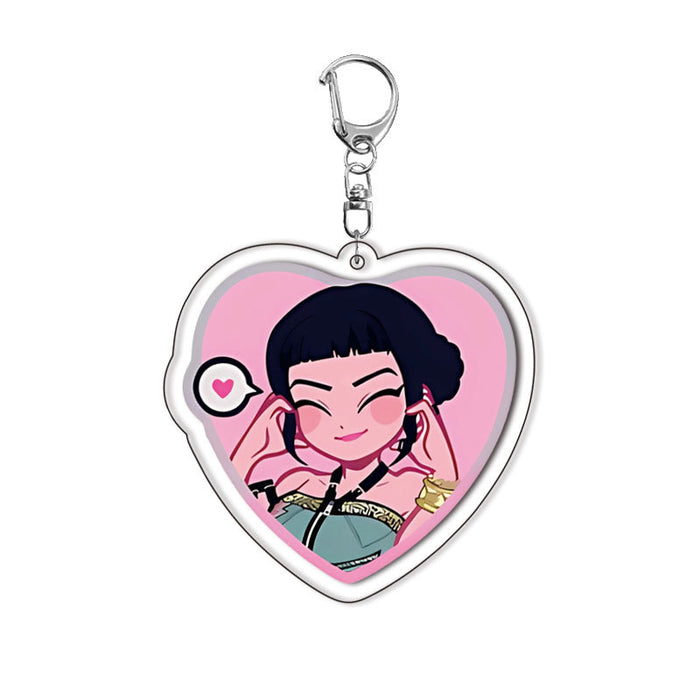 Wholesale Double-sided acrylic keychain with interlayer design  anime character backpack accessory