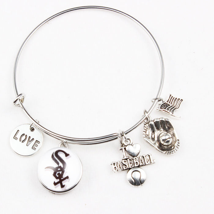 Wholesale Team bracelet alloy baseball glove small pendant bracelet