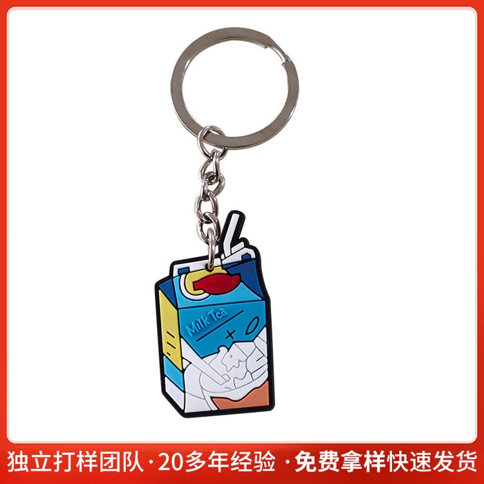 Wholesale Creative Snack Series PVC Keychain Pendant Bag Keychain Pendant