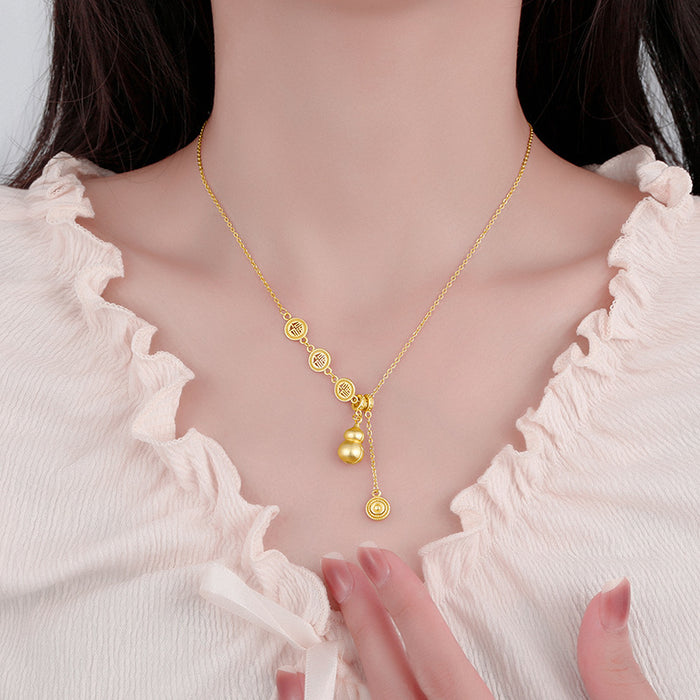 Wholesale Pendant necklace, women's tassel, retro and versatile, fashionable temperament, collarbone chain