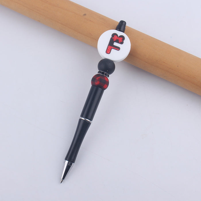 Wholesale Cartoon Letter Silicone Beaded Pen JDC-PN-GuangTian003