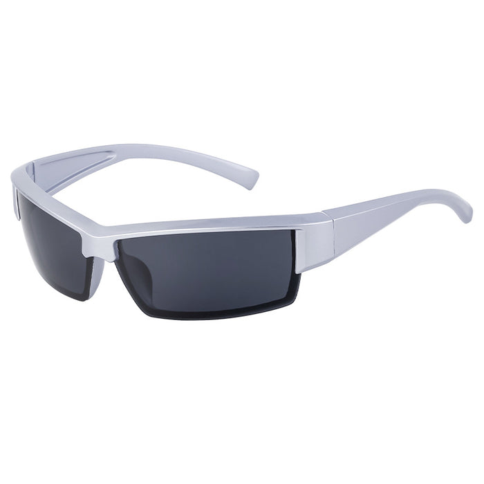 Wholesale Personalized Half Frame Sports Windproof Sunglasses Outdoor Cycling UV resistant Sunglasses