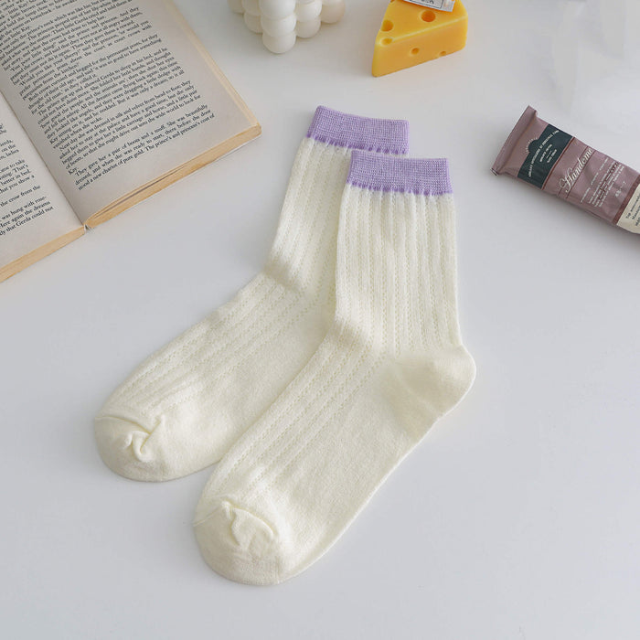 Wholesale Socks made of transparent glass fiber, breathable crystal socks, mesh socks