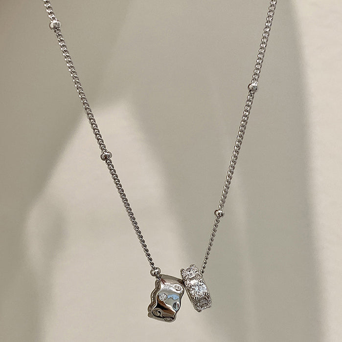 Wholesale Pendant necklace, niche, high-end, light luxury, versatile collarbone chain