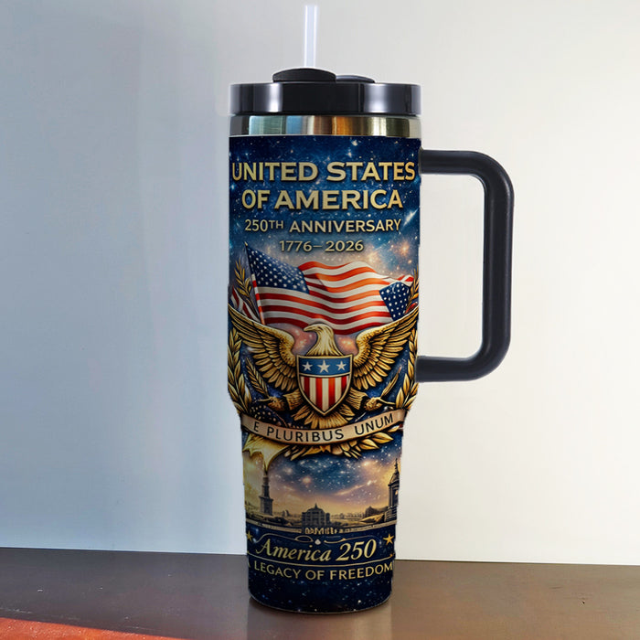 Wholesale US Independence Day 250th Anniversary 40oz Insulated Stainless Steel Tumbler