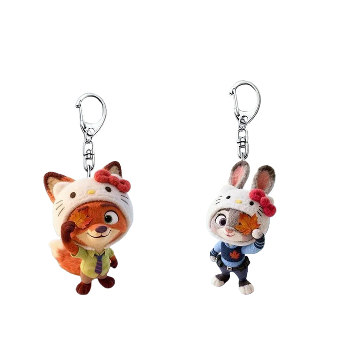 Wholesale Cute cartoon acrylic keychains for couples.
