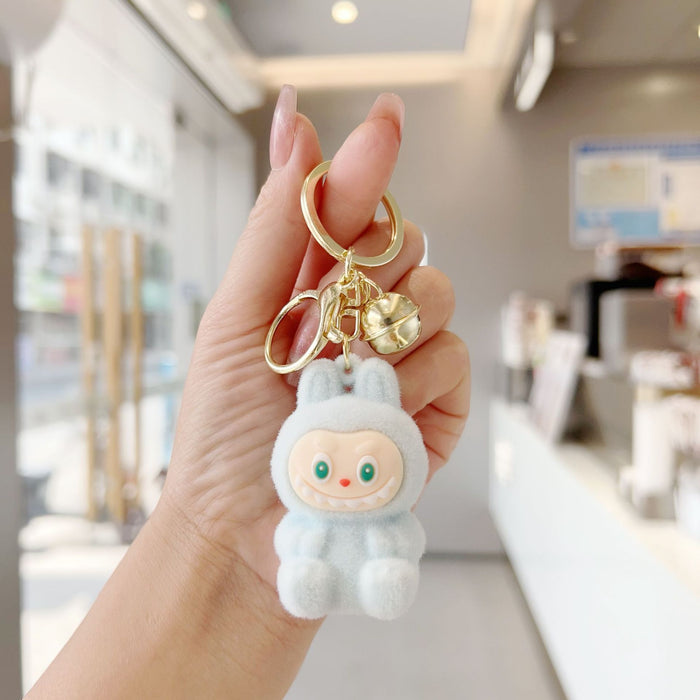 Wholesale Flocking Labo cloth little sheep keychain pendant doll bag pendant creative exquisite small gift
