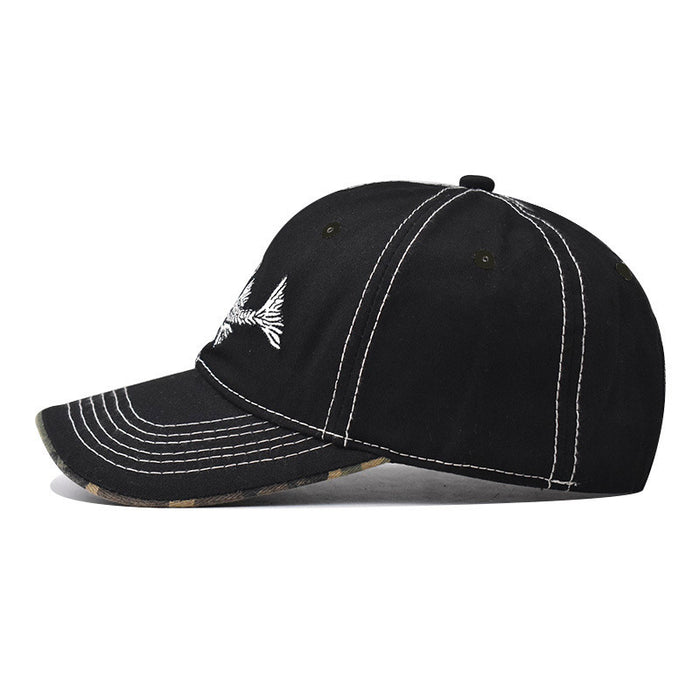 Wholesale Embroidered baseball cap, versatile and personalized outdoor duckbill cap