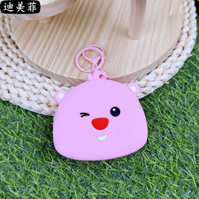 Wholesale Cute Coin Purse Keychain Cartoon Doll Keychain Couple Student Bag Claw Machine Small Pendant